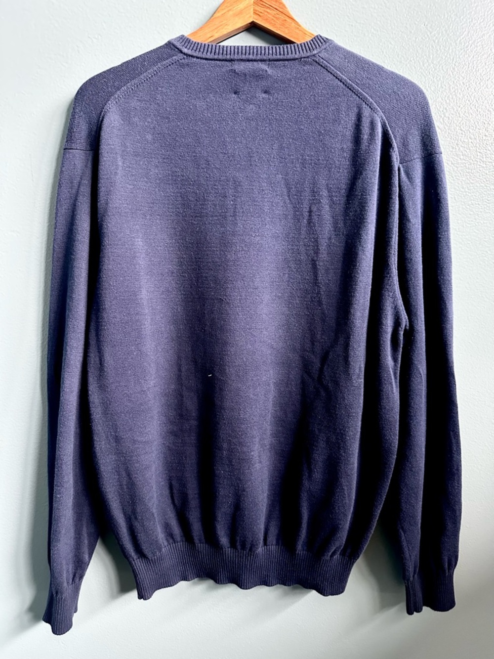 Reworked Jos. A. Bank XL American Flag Sweater | OOAK Cotton Ralph Lauren Style - Picture 3 of 8